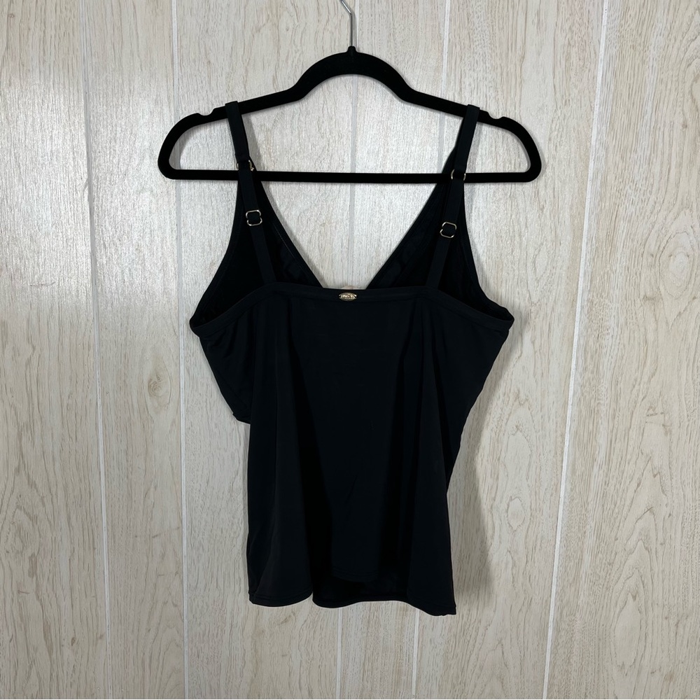 Soft Surroundings Sunsets Black Swim Top - Picture 2 of 6